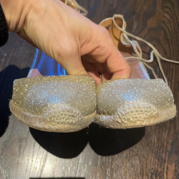 Sparkly Aquazzura gold glitter wedges sz41 (10) - Picture 4 of 9